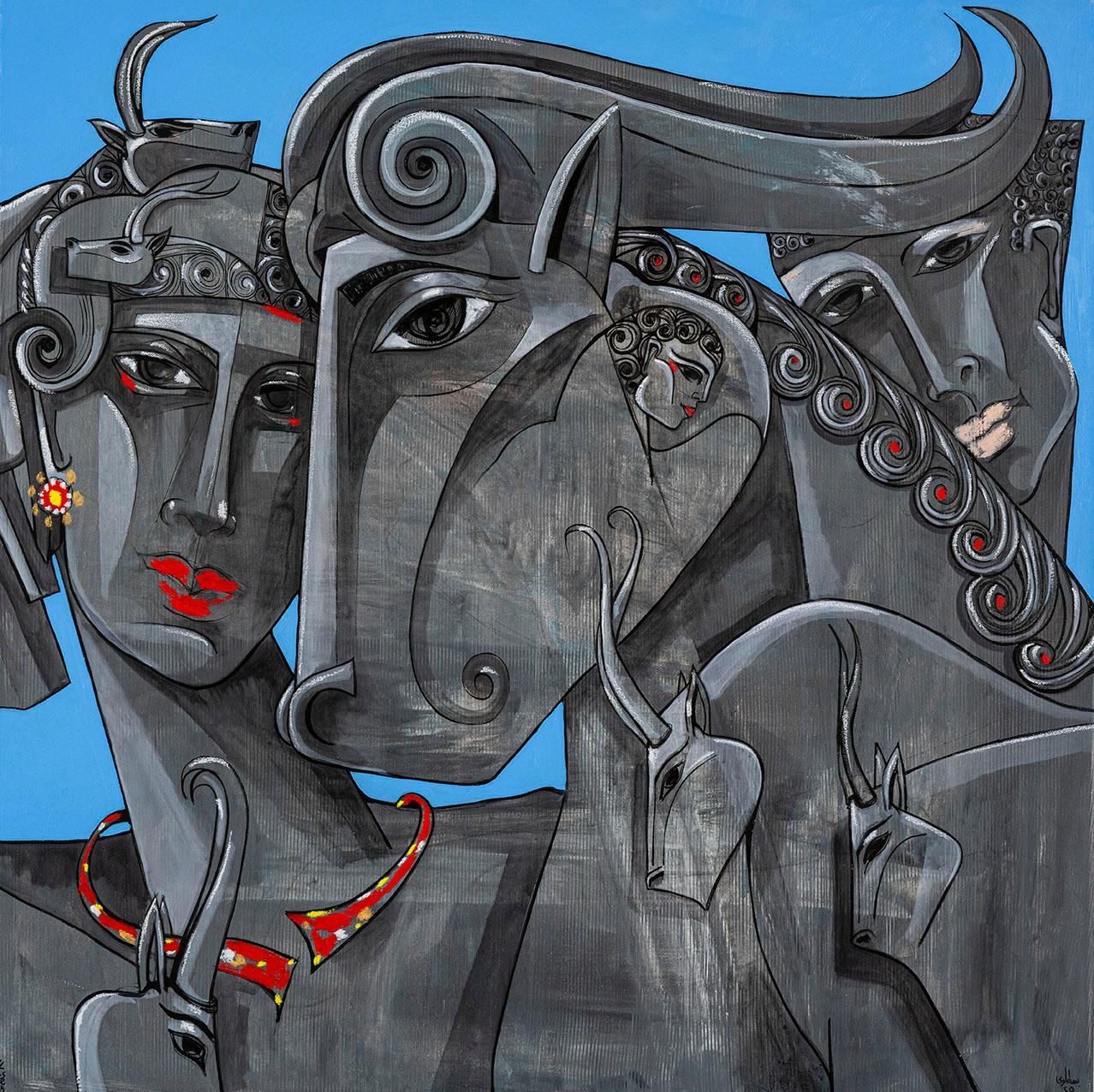 Generosity — Oil & Oil Bar on Canvas by Mohamed Sabry Bastawy, 2025